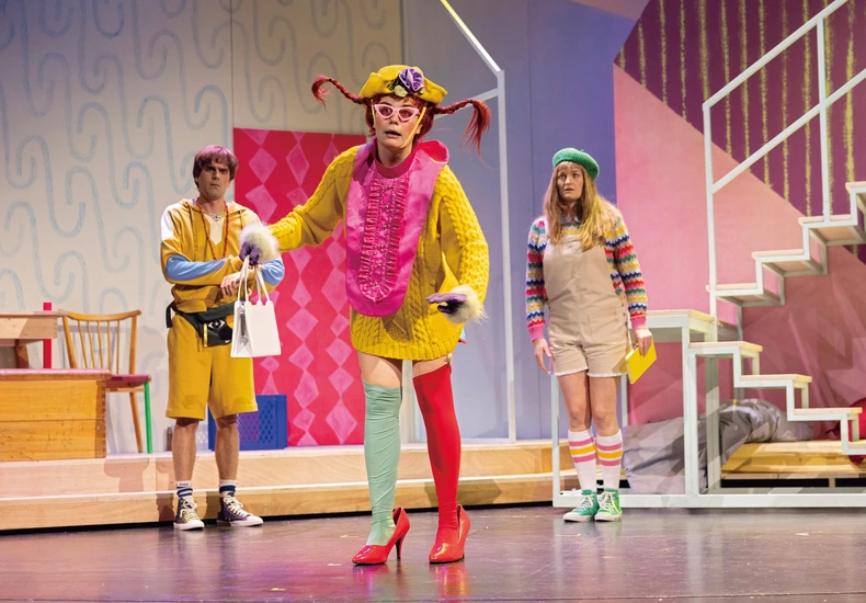 Dekoratives Szenenfoto aus Pippi Langstrumpf.