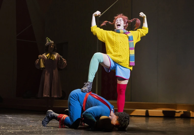 Dekoratives Szenenfoto aus Pippi Langstrumpf.