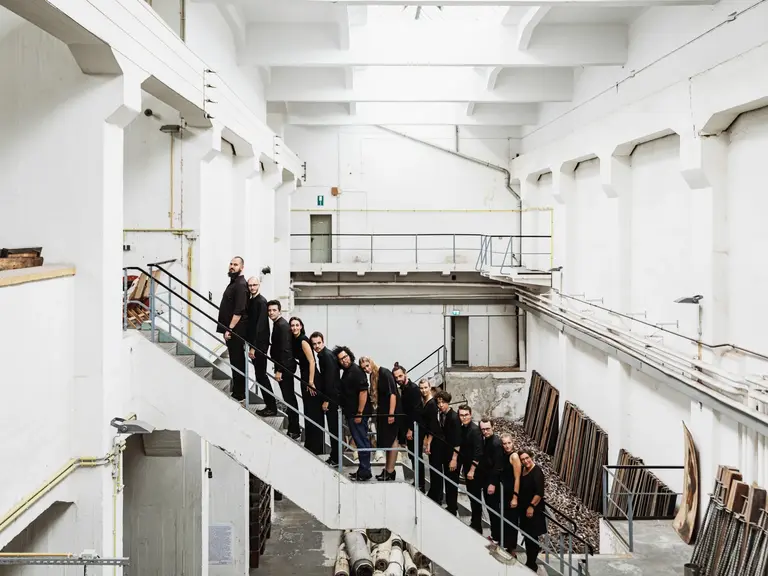 Orchester im Treppenhaus